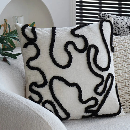 Bellagio Chenille Jacquard Cushion Cover - 45 x 45cm Cover Only / Vesper Atelier