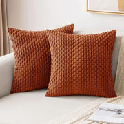 Bellagio Soft-Touch Cushion Cover - 40 x 40cm Cover Only / Purple