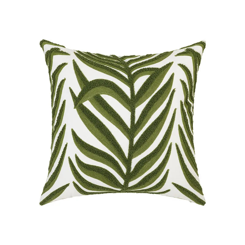 Belmont Cotton Embroidered Cushion Cover - 45 x 45cm Cover Only / Kendal Somerset
