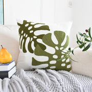 Belmont Cotton Embroidered Cushion Cover - 45 x 45cm Cover Only / Rivage Auburn
