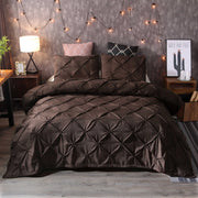 Bexley Egyptian Cotton Pinch Pleat Duvet Cover Set - UK Double / Modena