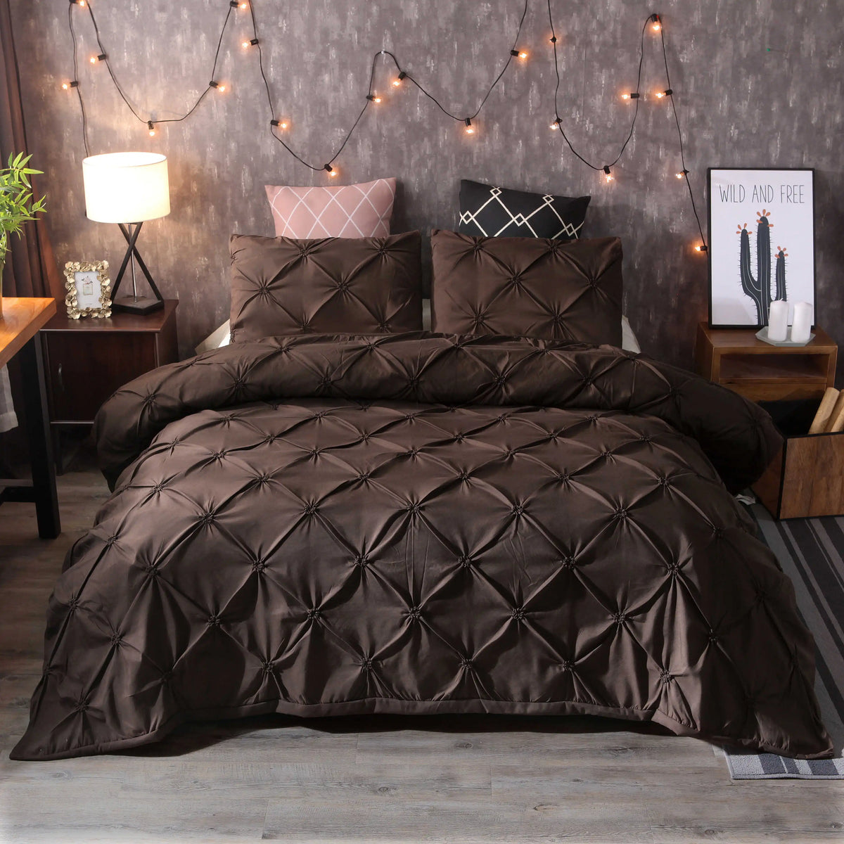Bexley Egyptian Cotton Pinch Pleat Duvet Cover Set - UK Double / Serevain