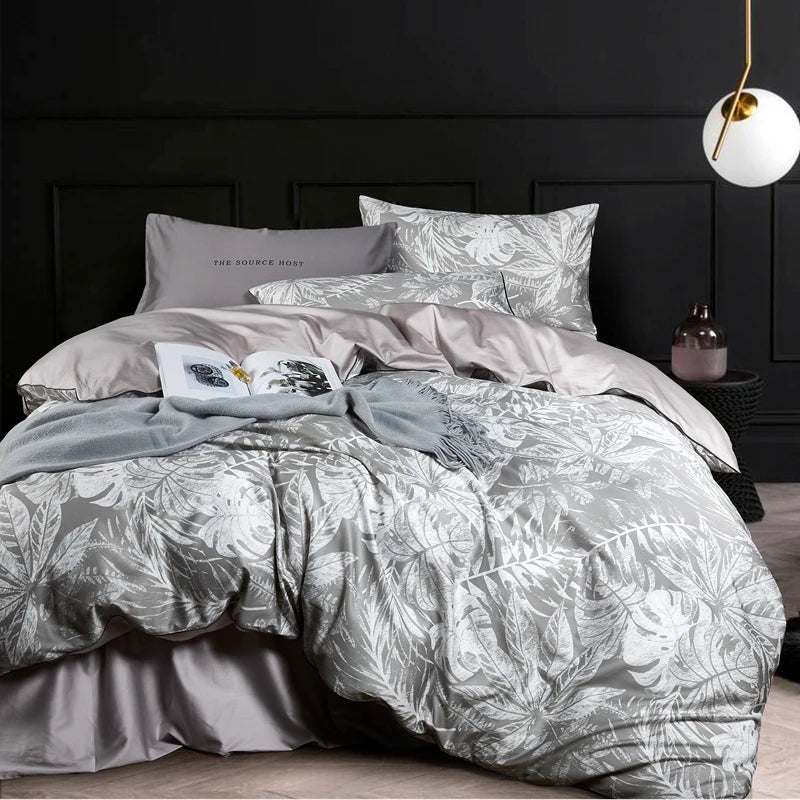 Botanique 600TC Egyptian Cotton Botanical Duvet Cover Set - Double / Juniper