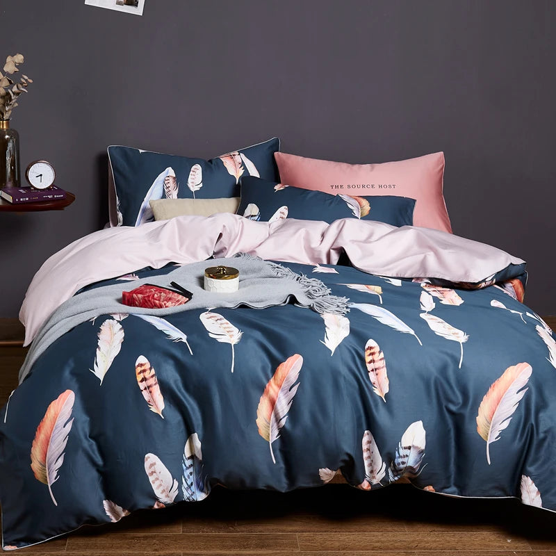 Botanique 600TC Egyptian Cotton Botanical Duvet Cover Set - Double / Primrose