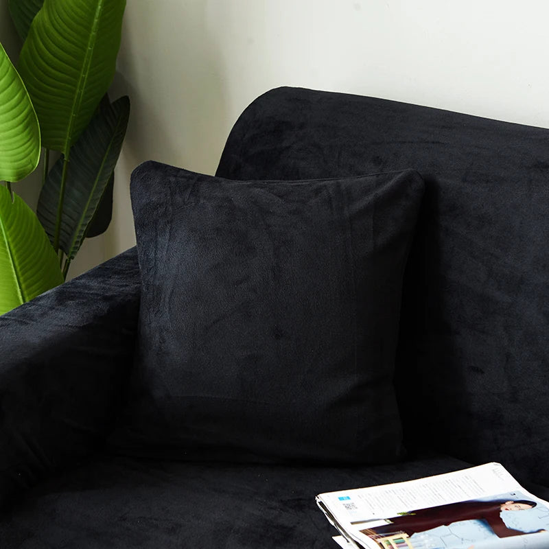 Bramble Plush Knit Cushion Cover - 45 x 45cm Cover Only / Laurel