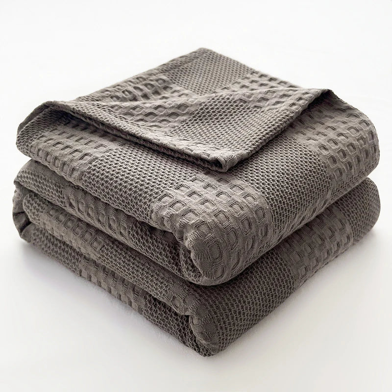Bramley Cotton Check Throw - 100 x 150cm / Elowen