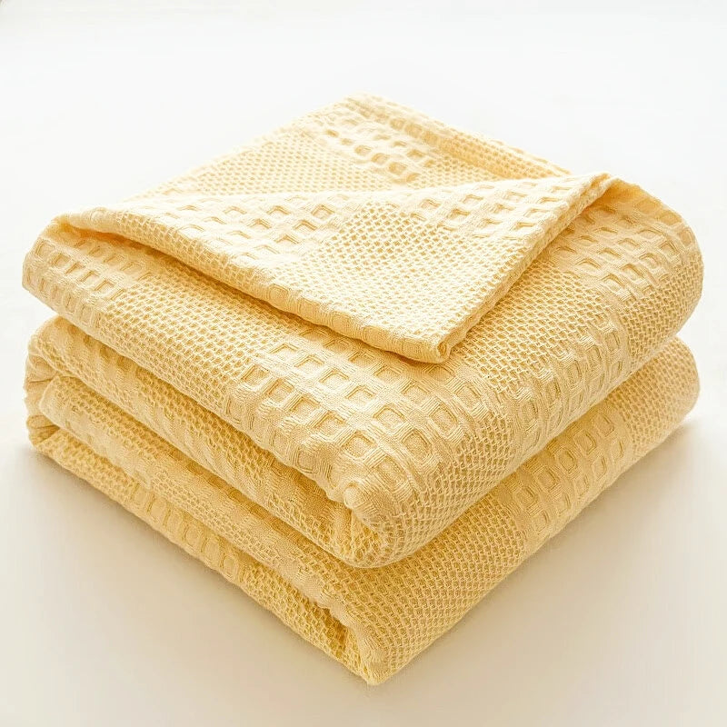 Bramley Cotton Check Throw - 100 x 150cm / Florin