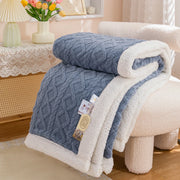Brighton Faux Fur Throw - 100 x 150cm / Blue