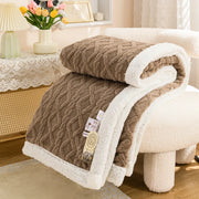 Brighton Faux Fur Throw - 100 x 150cm / Brown