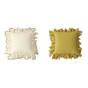 Bristol Cotton Ruffle Cushion Cover - Aurelle