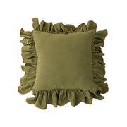 Bristol Cotton Ruffle Cushion Cover - Roselle
