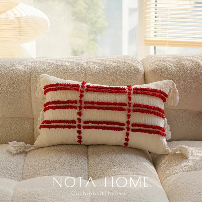 Bristol Soft-Touch Geometric Cushion Cover - 30 x 50cm Cover Only / Contour Elara