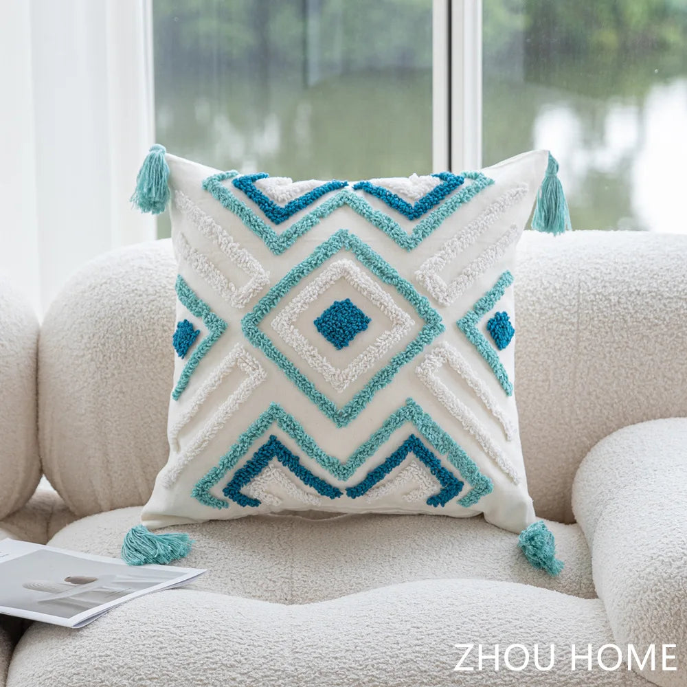 Bristol Soft-Touch Geometric Cushion Cover - 45 x 45cm Cover Only / Paragon Duchess
