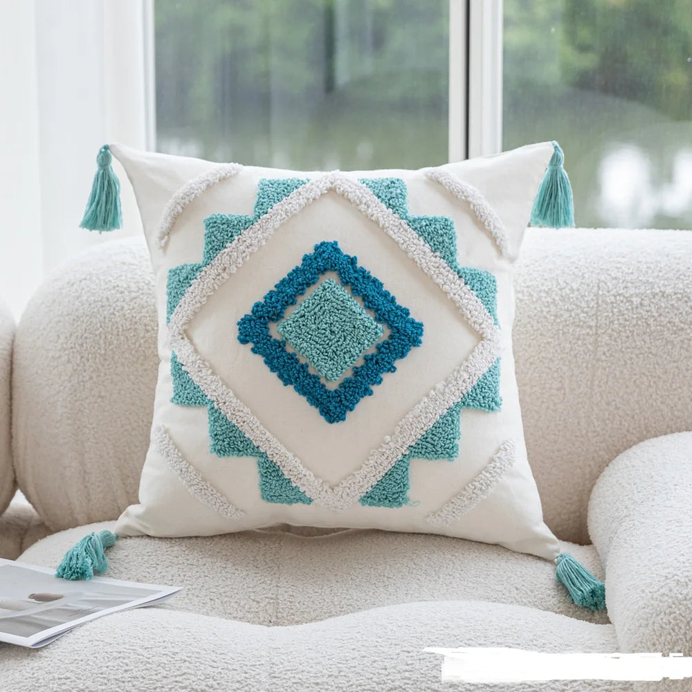 Bristol Soft-Touch Geometric Cushion Cover - 45 x 45cm Cover Only / Paragon Loom