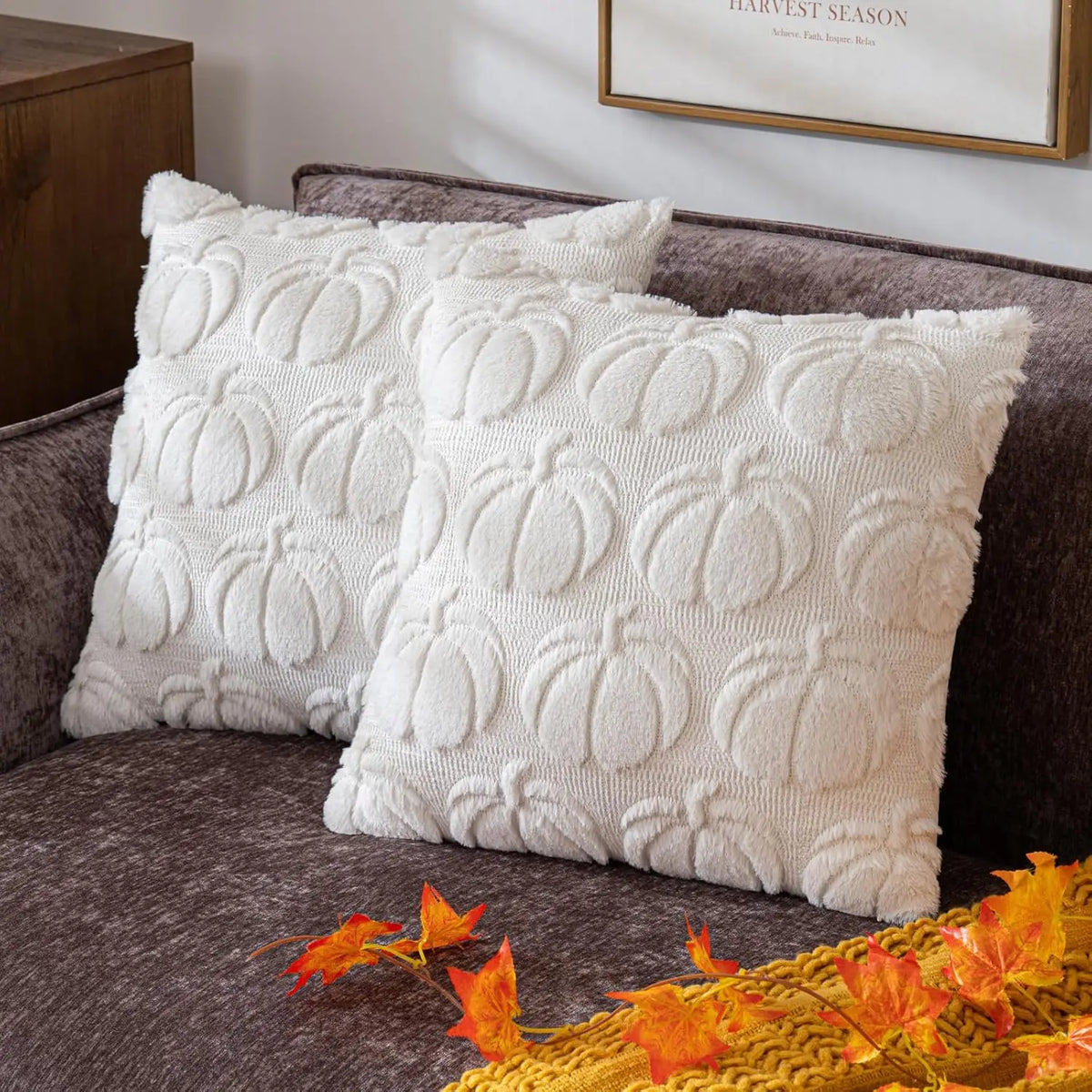 Brocade Chenille Jacquard Cushion Cover - 45 x 45cm Cover Only / Brielle