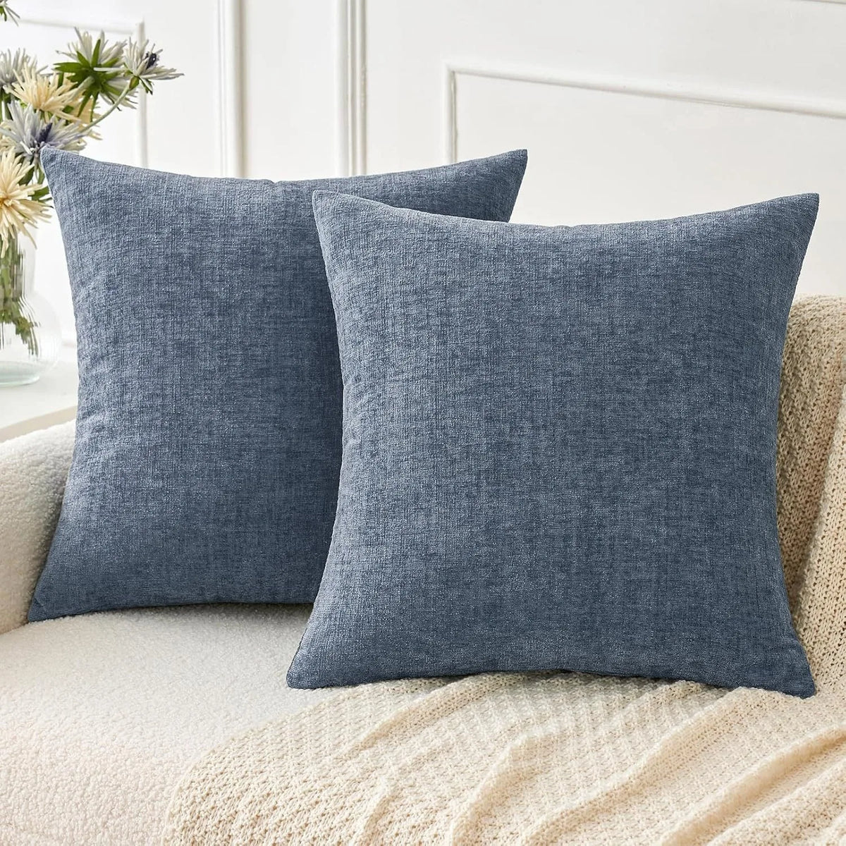 Brocade Chenille Jacquard Cushion Cover - 45 x 45cm Cover Only / Henley Atelier