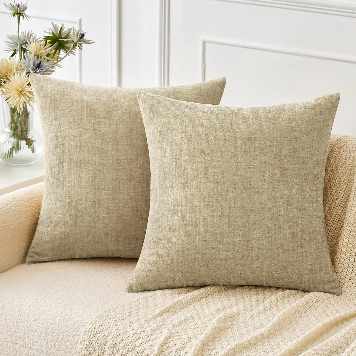 Brocade Chenille Jacquard Cushion Cover - 45 x 45cm Cover Only / Kensington Westbourne