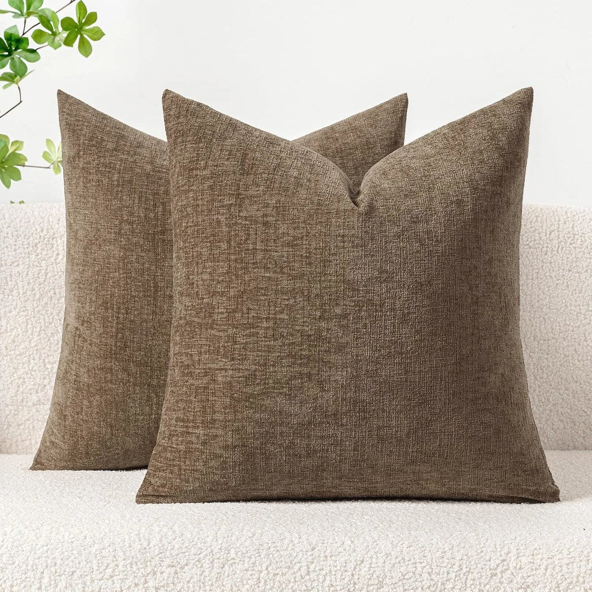 Brocade Chenille Jacquard Cushion Cover - 45 x 45cm Cover Only / Opaline Orsay