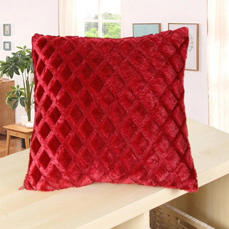 Brocade Chenille Jacquard Cushion Cover - Monolith Auburn
