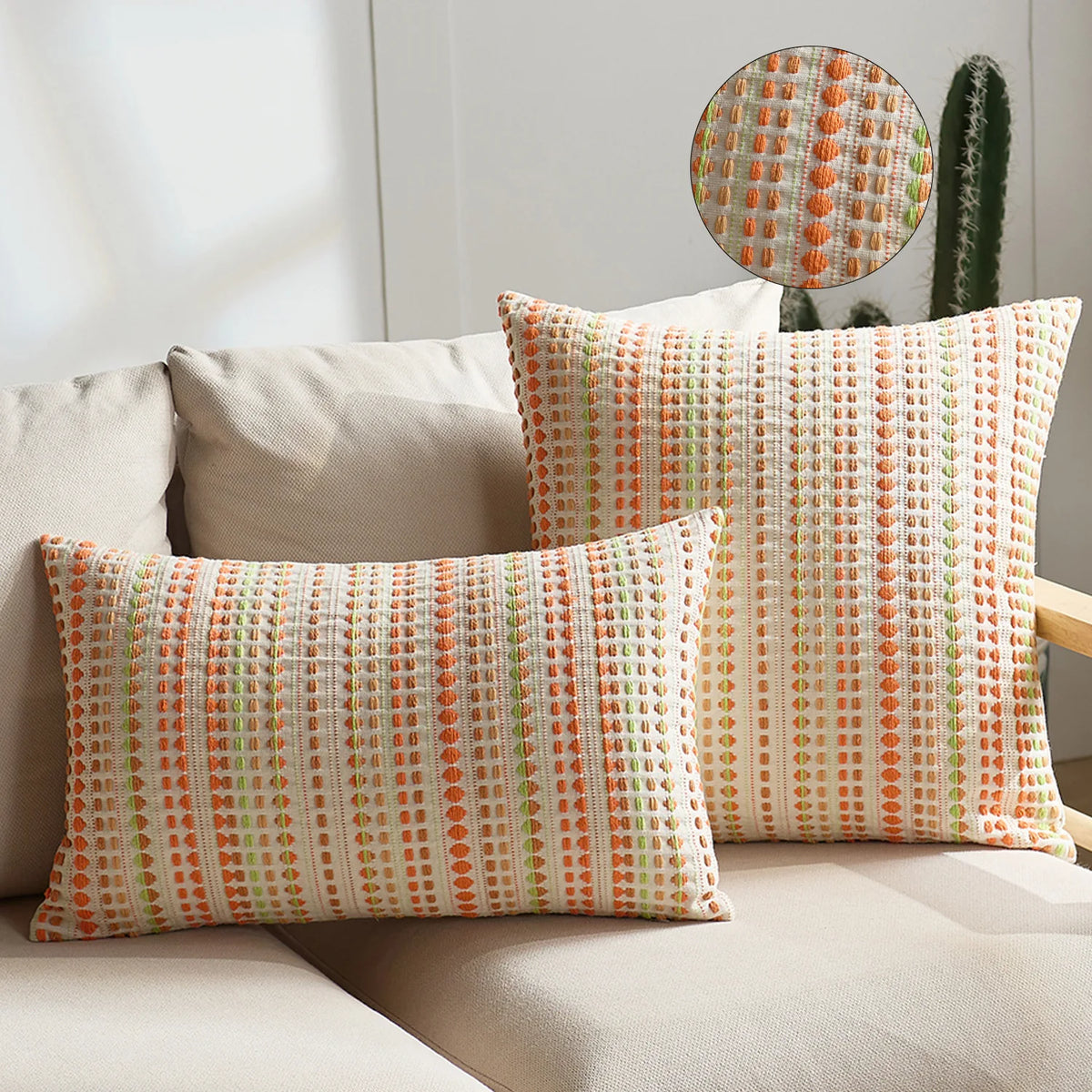 Cabana Chenille Jacquard Cushion Cover - 30 x 50cm / Vesper Vale