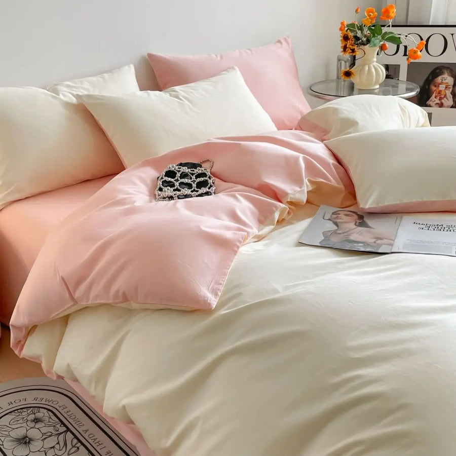 Calico 400TC Egyptian Cotton Duvet Cover Set - UK Double / Light Green