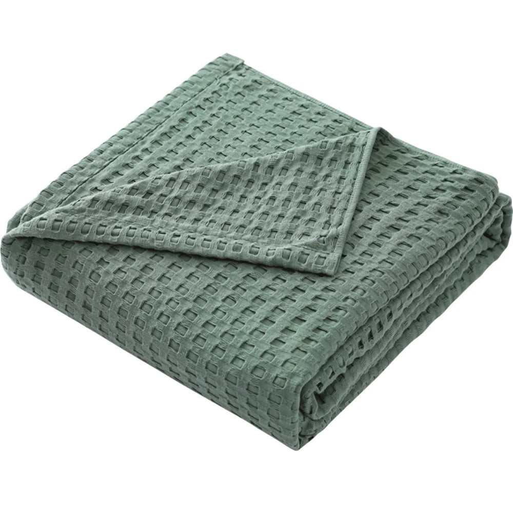 Calico Cotton Knit Throw - 100 x 150cm / Claridge