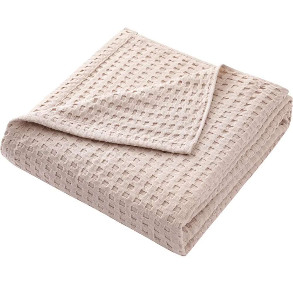 Calico Cotton Knit Throw - 100 x 150cm / Isola