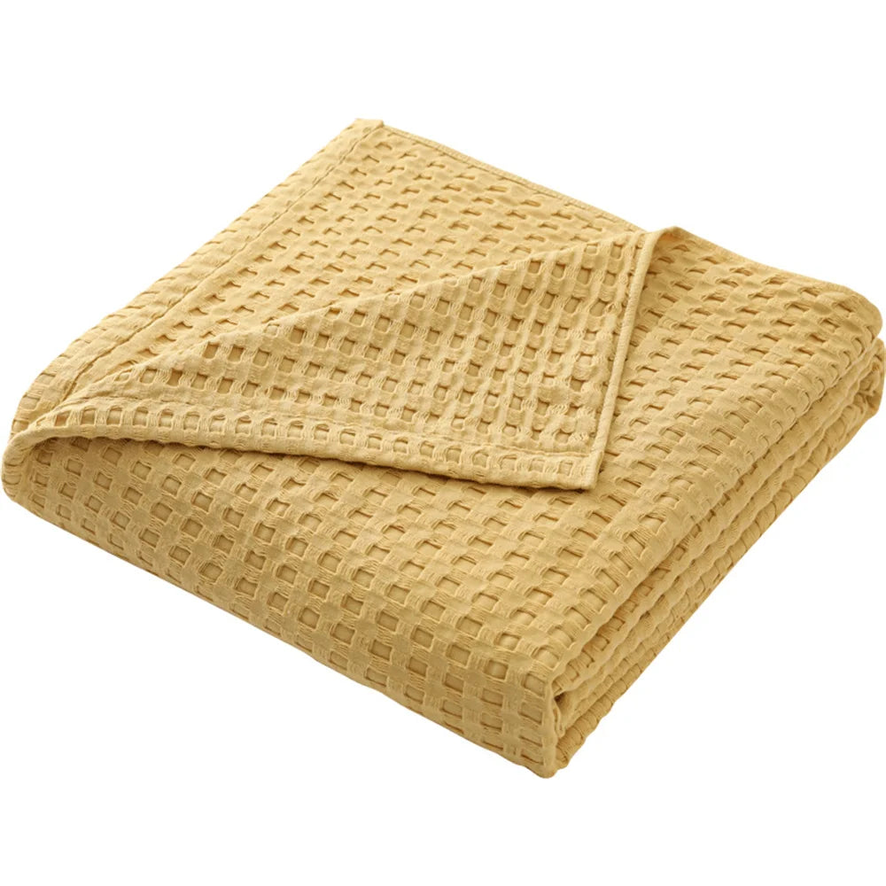 Calico Cotton Knit Throw - 100 x 150cm / Tivoli