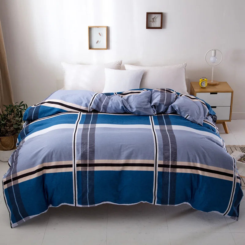 Camden 500TC Cotton Geometric Duvet Cover Set - Double / Aveline I
