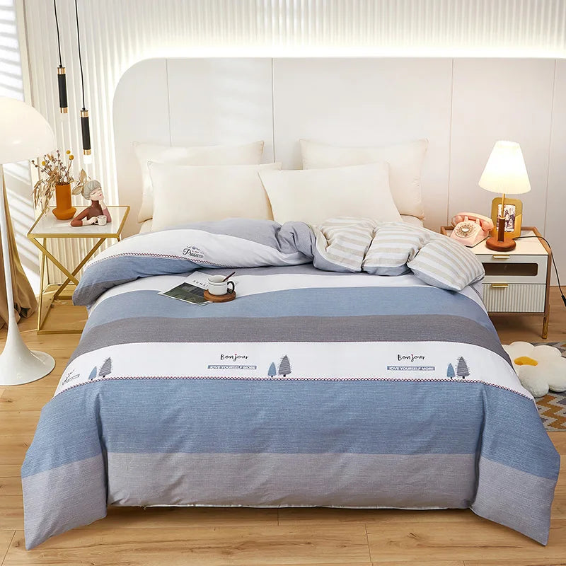 Camden 500TC Cotton Geometric Duvet Cover Set - Double / Marceau