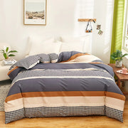 Camden 500TC Cotton Geometric Duvet Cover Set - UK Double / Calder