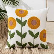 Camellia Botanical Chenille Cushion Cover - 45 x 45cm Cover Only / Lucetta