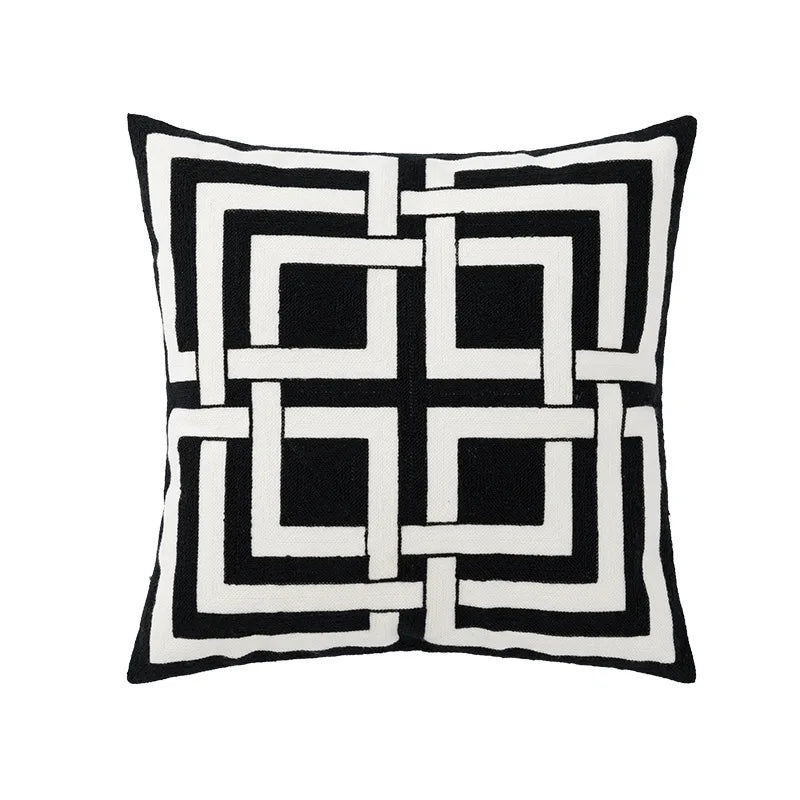Camellia Chenille Botanical Cushion Cover - 45 x 45cm Cover Only / Elowen / 12000038591318349
