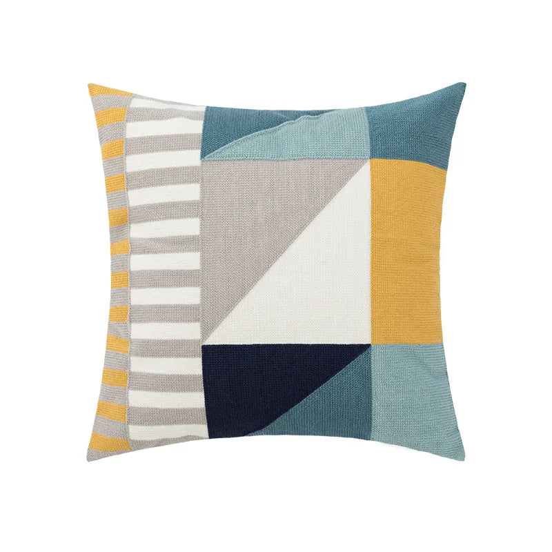 Camellia Chenille Botanical Cushion Cover - 45 x 45cm Cover Only / Huxley Maison / 12000038591318336