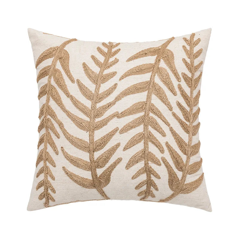 Camellia Chenille Botanical Cushion Cover - 45 x 45cm Cover Only / Tivoli / 12000038591318348