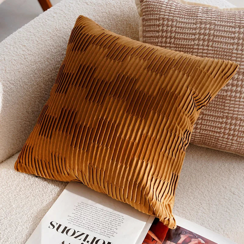 Carrara Chenille Jacquard Cushion Cover - Claridge / 45 x 45cm Cover Only