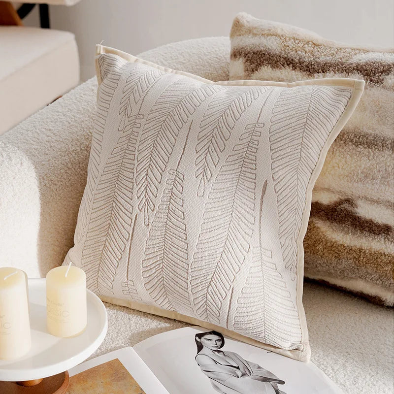 Carrara Chenille Jacquard Cushion Cover - Henley Rive / 45 x 45cm Cover Only