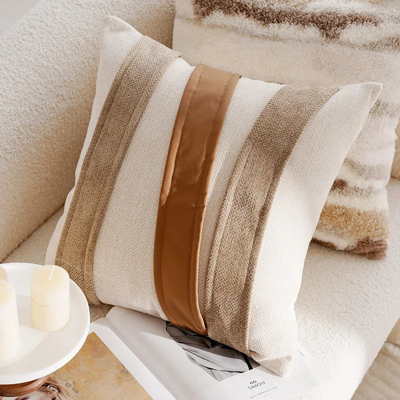 Carrara Chenille Jacquard Cushion Cover - Lumiere Belle / 45 x 45cm Cover Only
