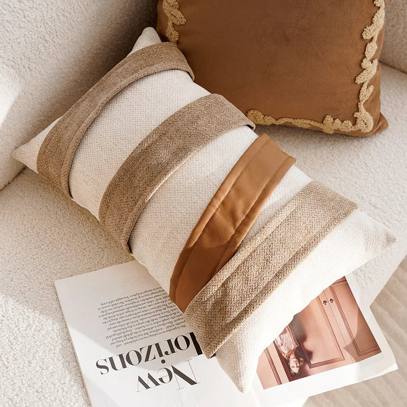 Carrara Chenille Jacquard Cushion Cover - Lumiere Loom / 30 x 50cm Cover Only