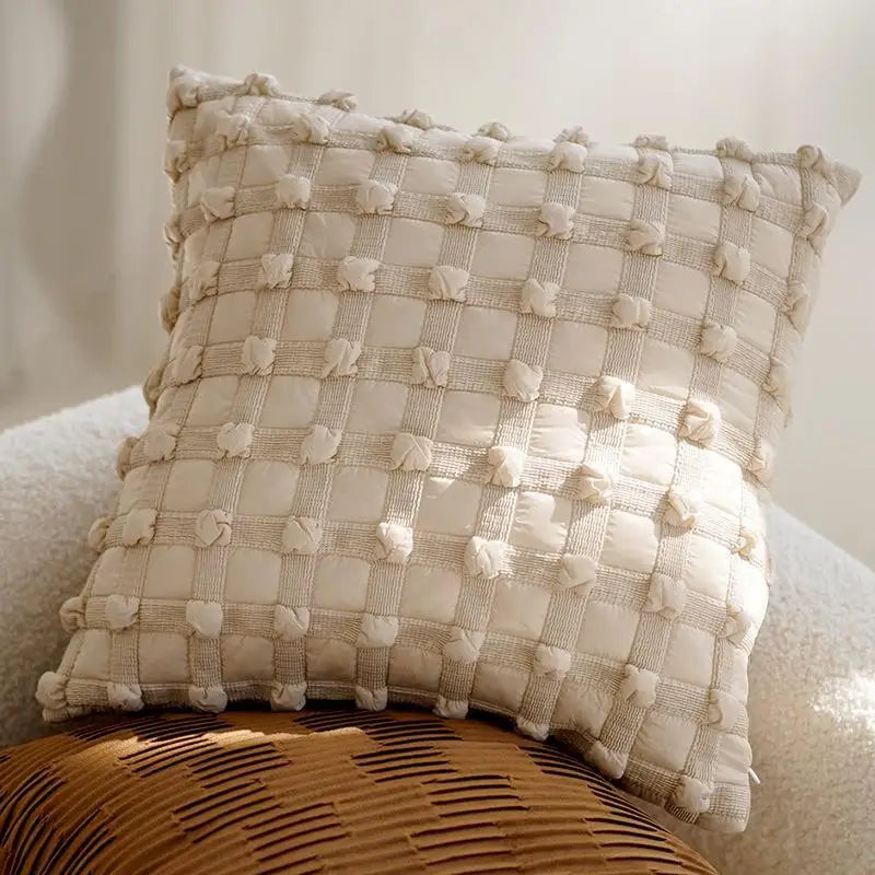Carrara Chenille Jacquard Cushion Cover - Roselle Vale / 45 x 45cm Cover Only