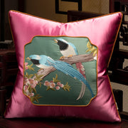 Claridge Chenille Embroidered Cushion Cover - 35 x 50cm Cover Only / Green