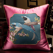 Claridge Chenille Embroidered Cushion Cover - 35 x 50cm Cover Only / Purple