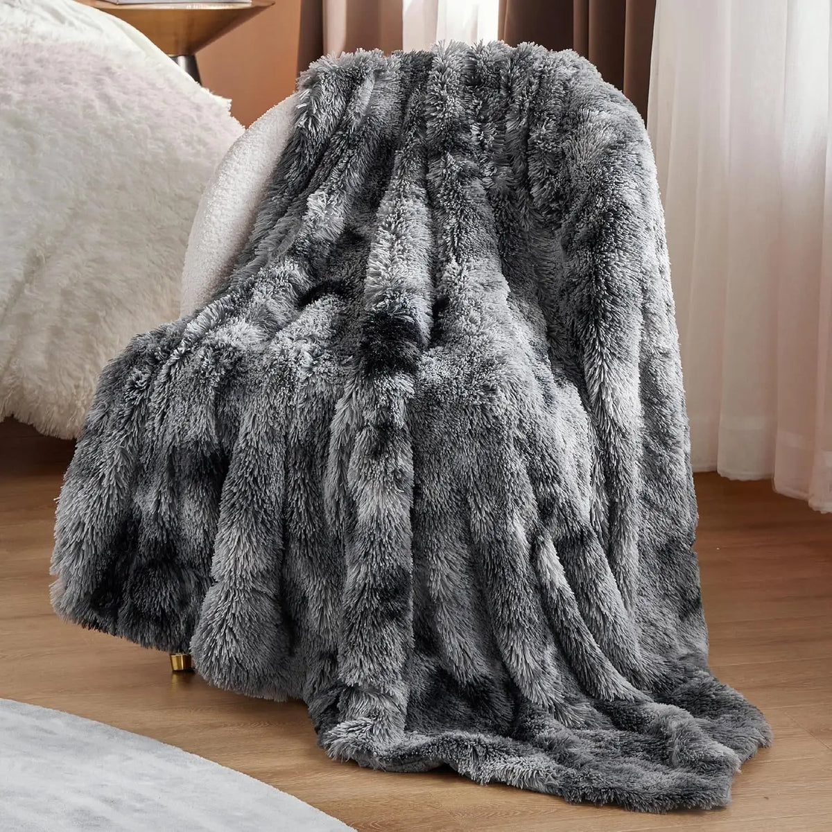 Cloudmere Faux Fur Throw - 130 x 160cm / Roselle