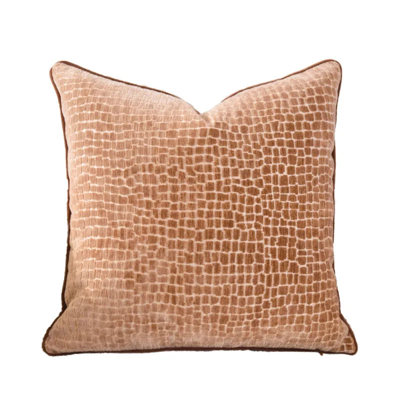Clover Chenille Jacquard Cushion Cover - Celeste Eden