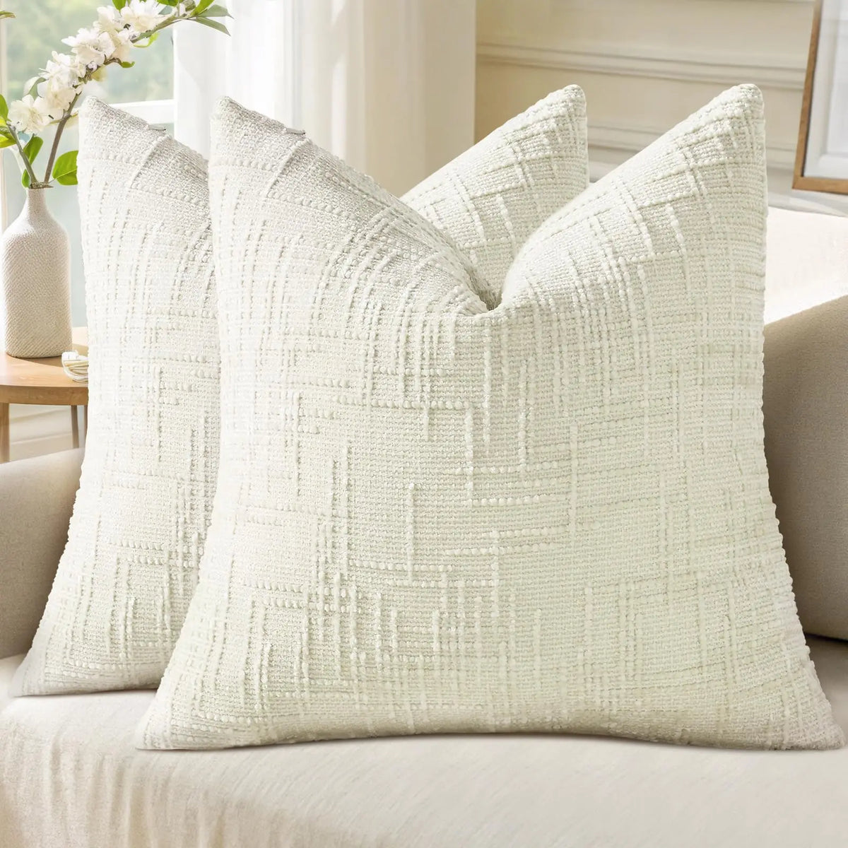Como Chenille Jacquard Cushion Cover - 30 x 50cm Cover Only / Bellora Pavilion