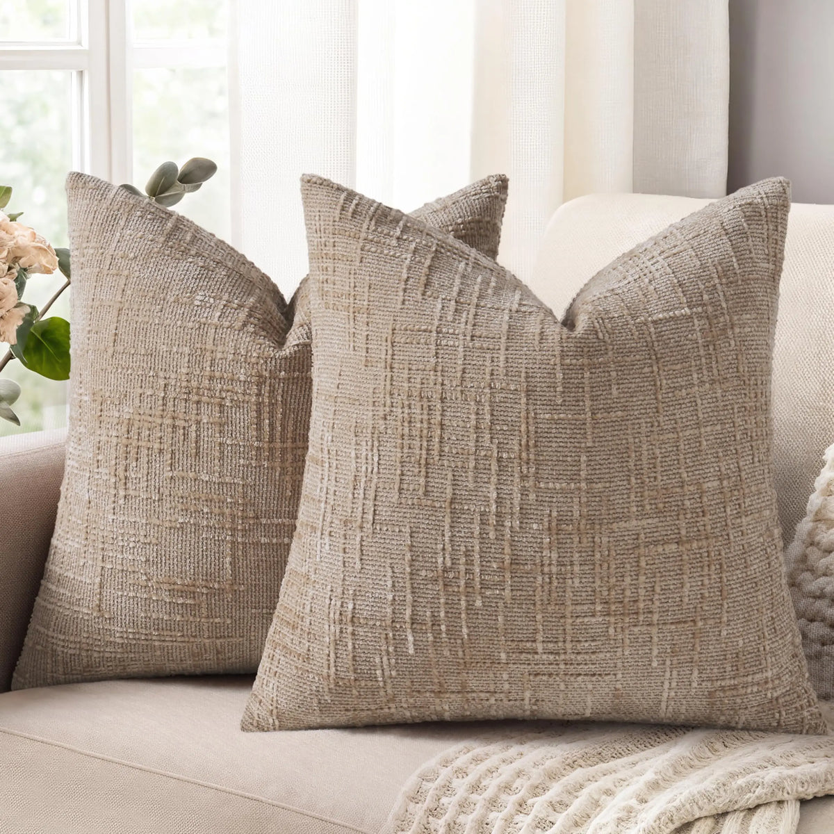 Como Chenille Jacquard Cushion Cover - 30 x 50cm Cover Only / Harbour Westbourne