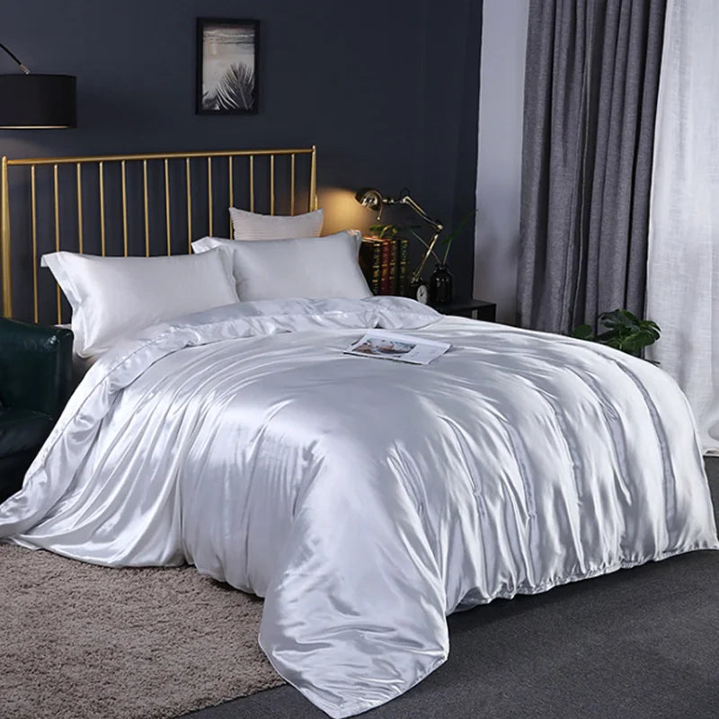 Contour Microfibre Duvet Cover Set - Single / Camellia