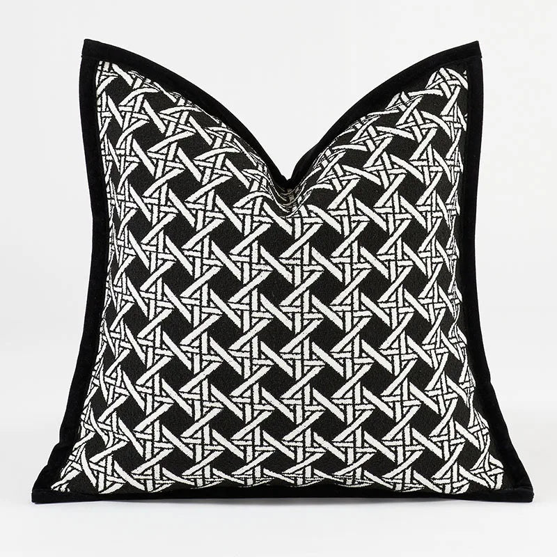Cortina Chenille Jacquard Cushion Cover - 30 x 50cm Cover Only / Claridge Cavendish