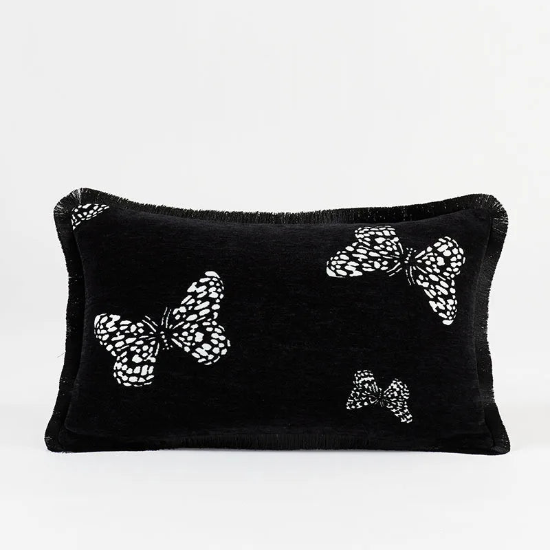 Cortina Chenille Jacquard Cushion Cover - 30 x 50cm Cover Only / Meribel Vale