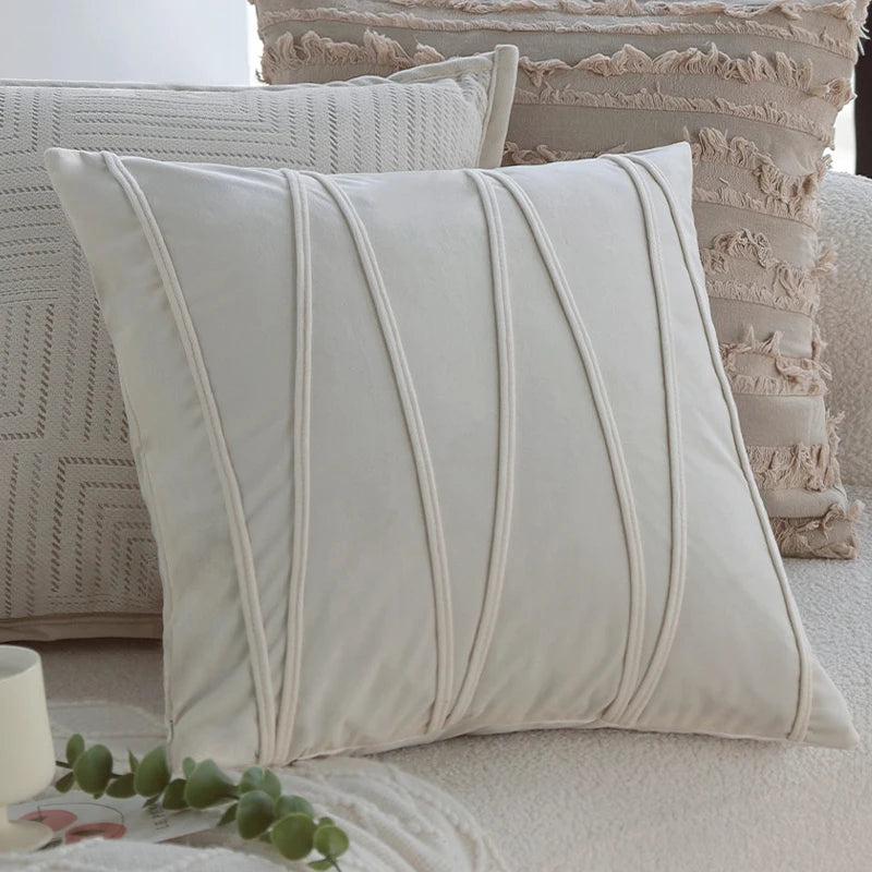 Cortina Chenille Jacquard Cushion Cover - 45 x 45cm Cover Only / Orlane Orsay
